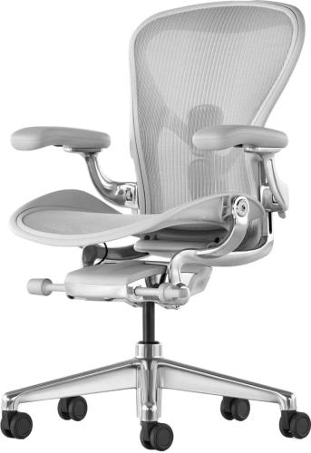 Кресло Herman Miller Aeron Mineral / Polished Aluminum, размер B