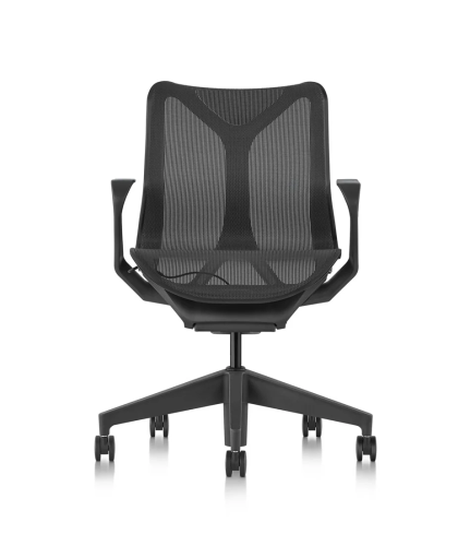Кресло Herman Miller Cosm, низкая спинка, цвет Graphite, нерегулируемые подлокотники