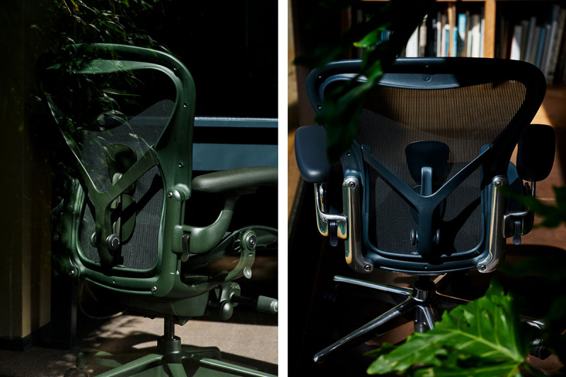 Herman Miller представляет кресло Aeron в новых цветах и продолжает развивать его экологичный и инклюзивный дизайн