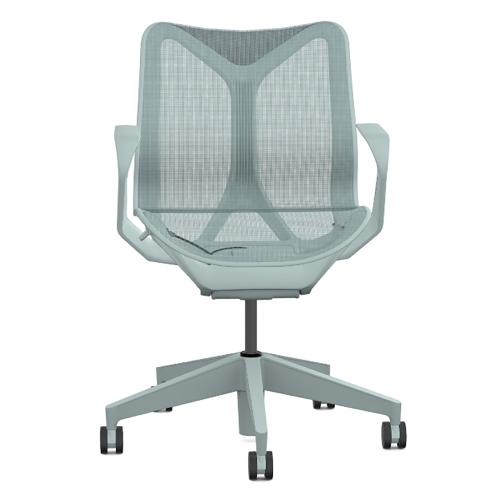 Кресло Herman Miller Cosm, низкая спинка, цвет Glacier, нерегулируемые подлокотники