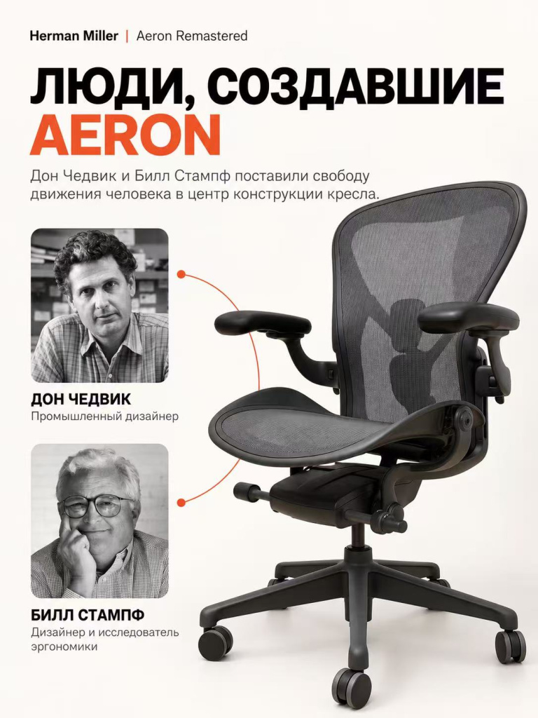 Кресло Herman Miller Aeron дизайн и история создания