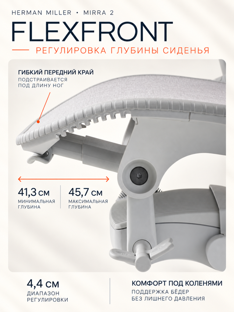 Премиальное кресло herman miller mirra 2