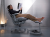 Кресло LiberNovo Omni Dynamic OC1 Space Grey, 48 см, глобальная версия, с подставкой под ноги