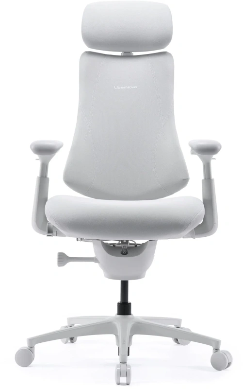 Кресло LiberNovo OC1 PRO Glacier White, 45 см, глобальная версия, с подставкой под ноги