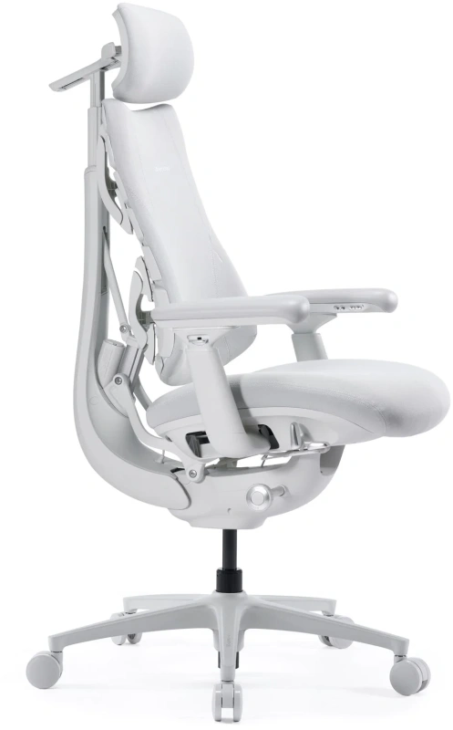 Кресло LiberNovo OC1 PRO Glacier White, 45 см, глобальная версия, с подставкой под ноги